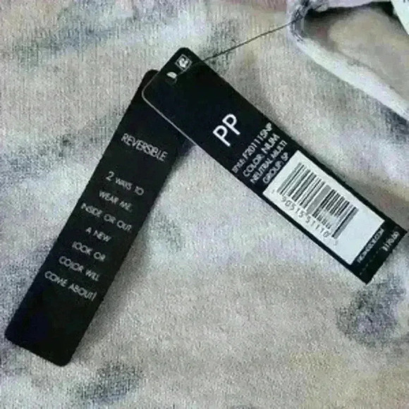 NWT NIC+ZOE Reversible Animal Print V Neck Ribbed Lightweight Sweater Cotton PP - Picture 5 of 7